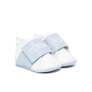 Kids embroidered-logo sneakers